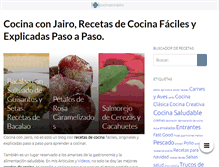 Tablet Screenshot of cocinaconjairo.com